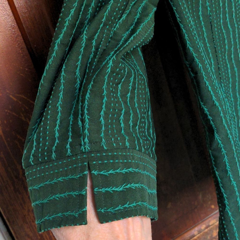Christopher & Banks Deep Green Vine Jacket Sz M - Picture 6 of 9